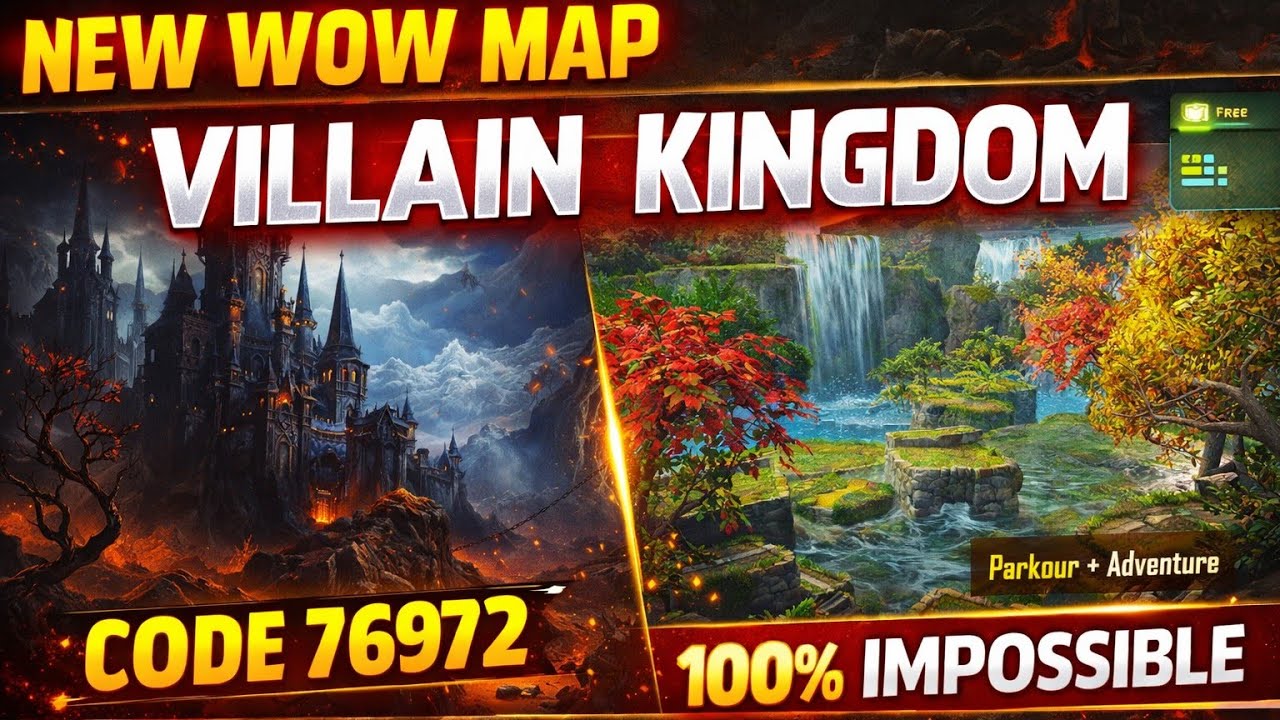 Adventure Villain's Kingdom Code 76972 | New WOW Mode Map Gameplay