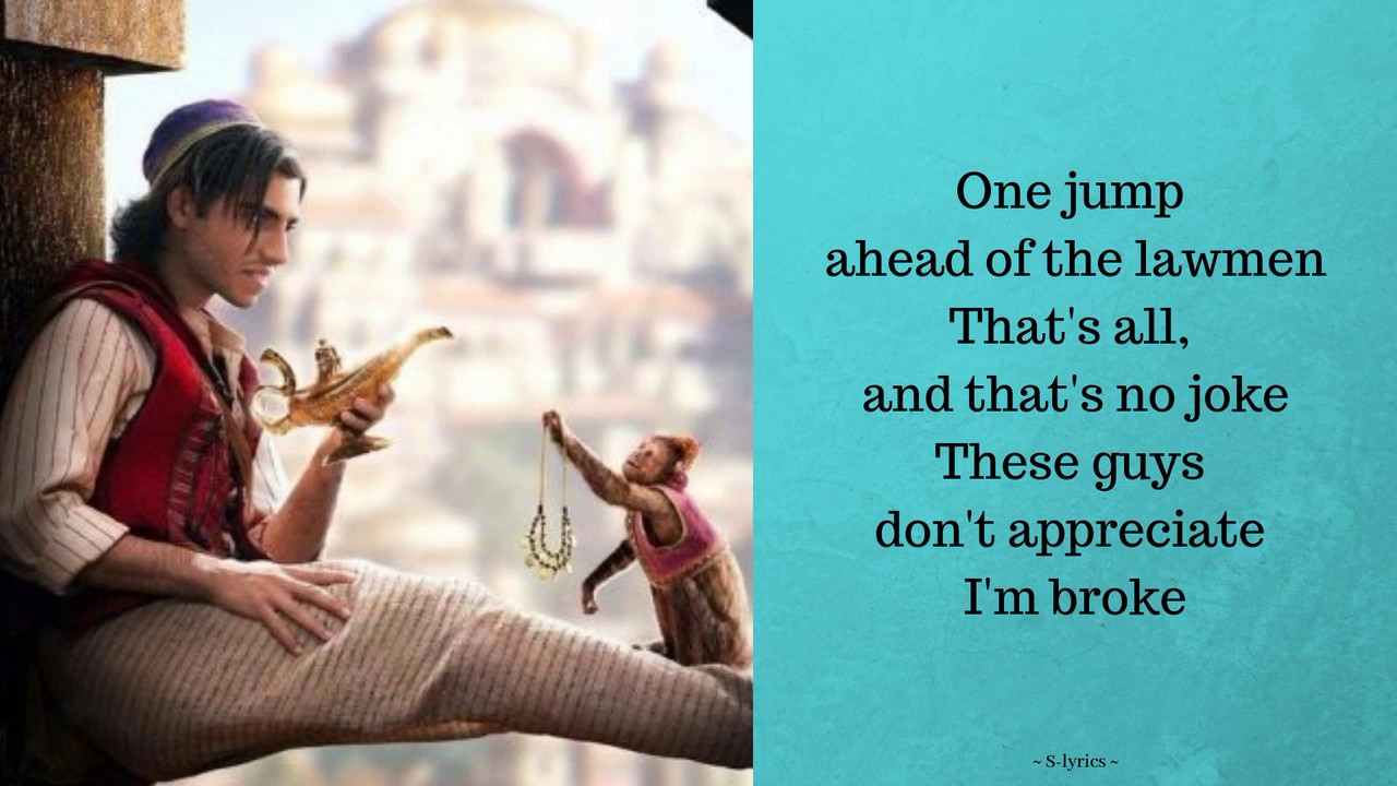 One Jump Ahead - Mena Massoud (Lyrics)