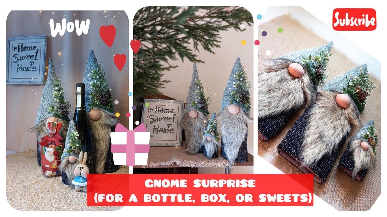 Christmas gnomes! Beautiful decor for your home! Gnome with a secret! Christmas elf! DIY HANDMADE