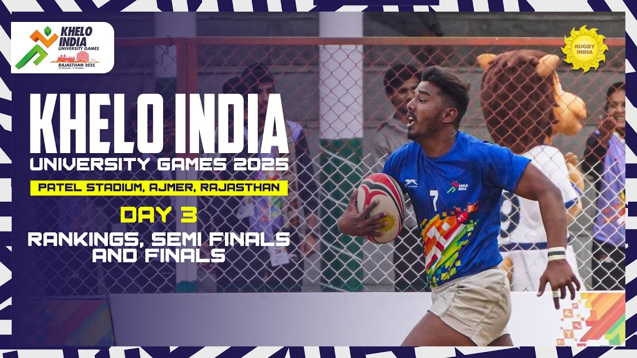 Rugby Finals Day – Khelo India University Games 2025 | Live from Ajmer, Rajasthan
