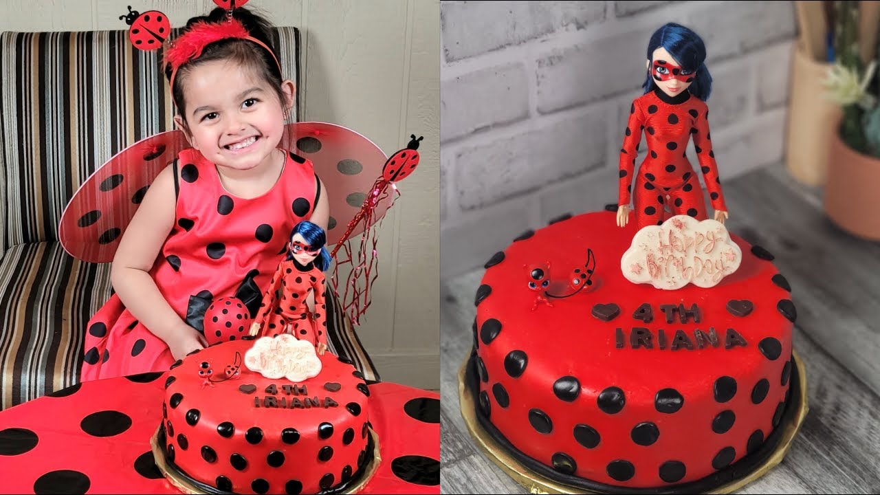 Ladybug Cake Tutorial || Ladybug Cake For My Daughter Birthday
