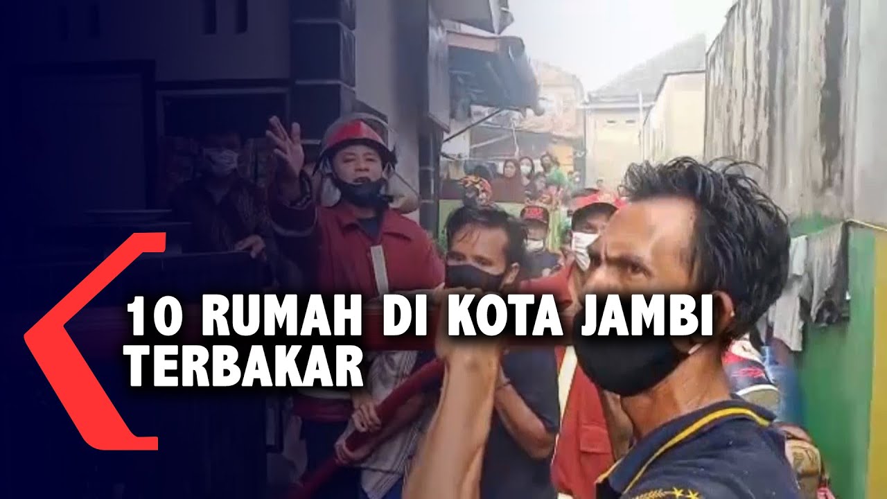 10 Rumah di Kota Jambi Terbakar