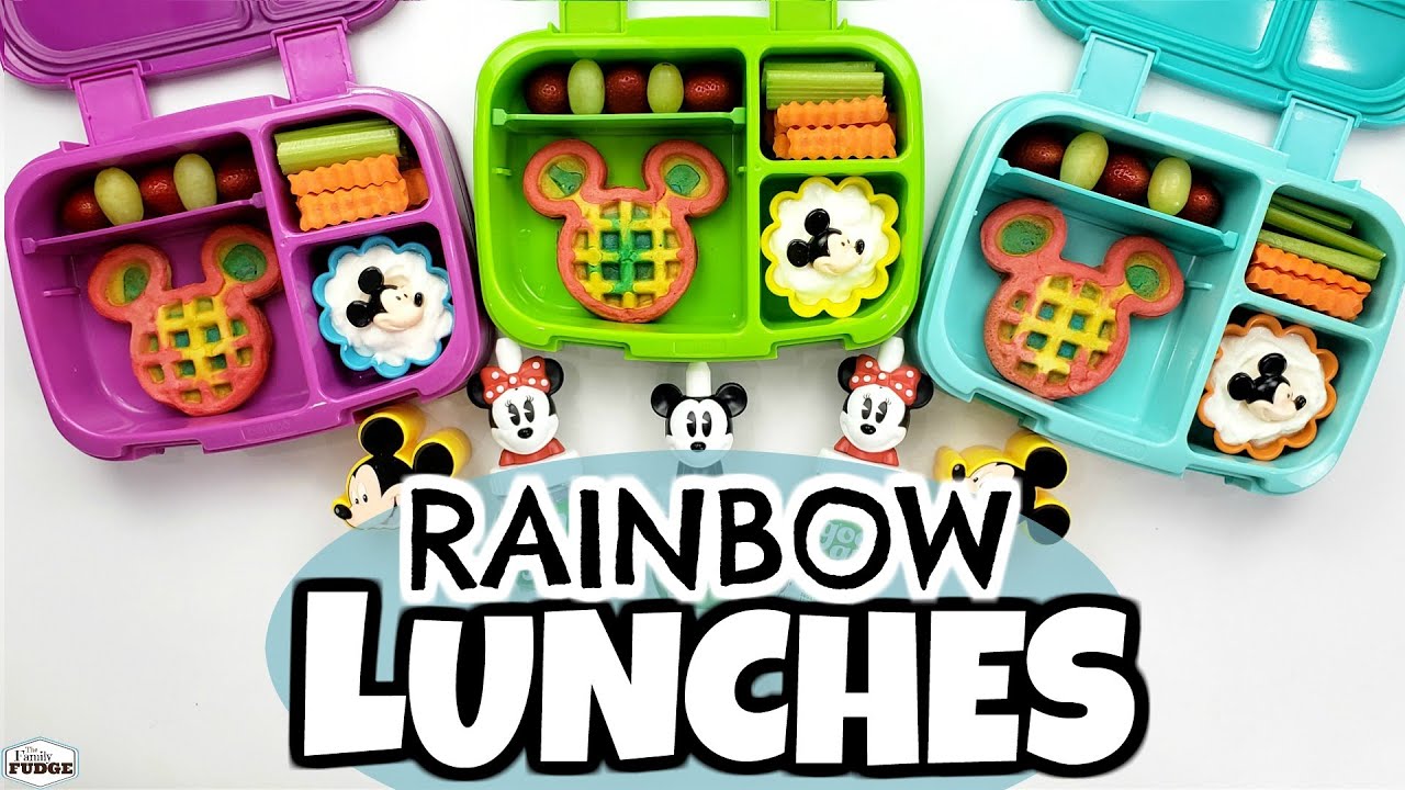 SCHOOL LUNCH IDEAS 🌈 Rainbow Waffle FAIL!