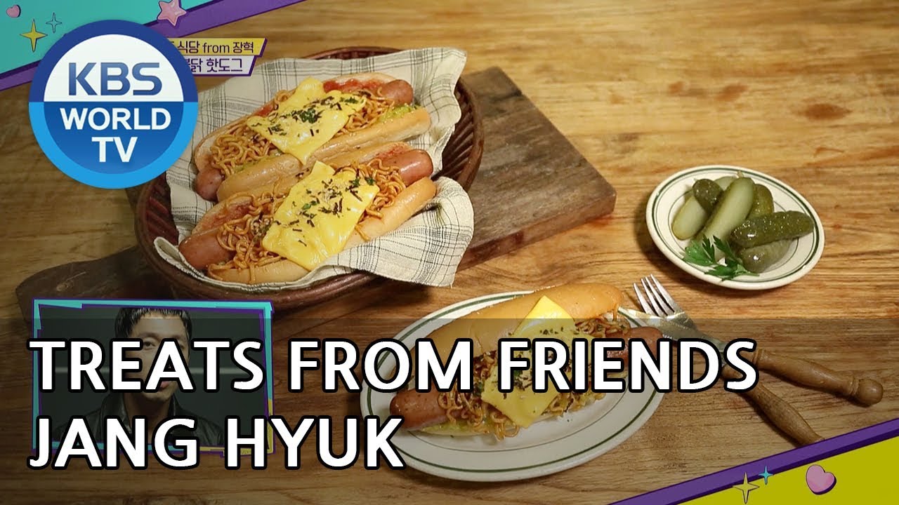 Treats from friends: Jang Hyuk's Hot Dog [Happy Together/2018.11.08]
