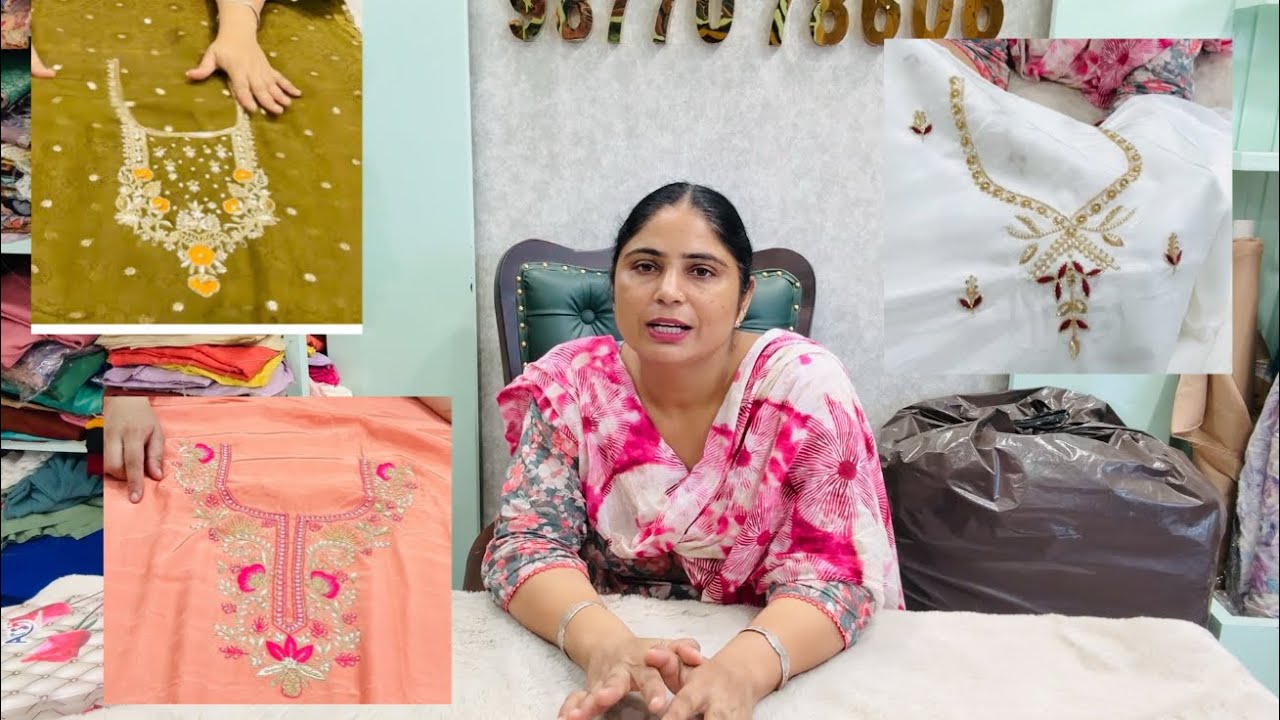 ਘੱਟ ਰੇਟ ਦੇ ਹੈੱਡਵਰਕ ਦੇ ਸੂਟ // Handwork de low price suits by Punjabi Corner 
