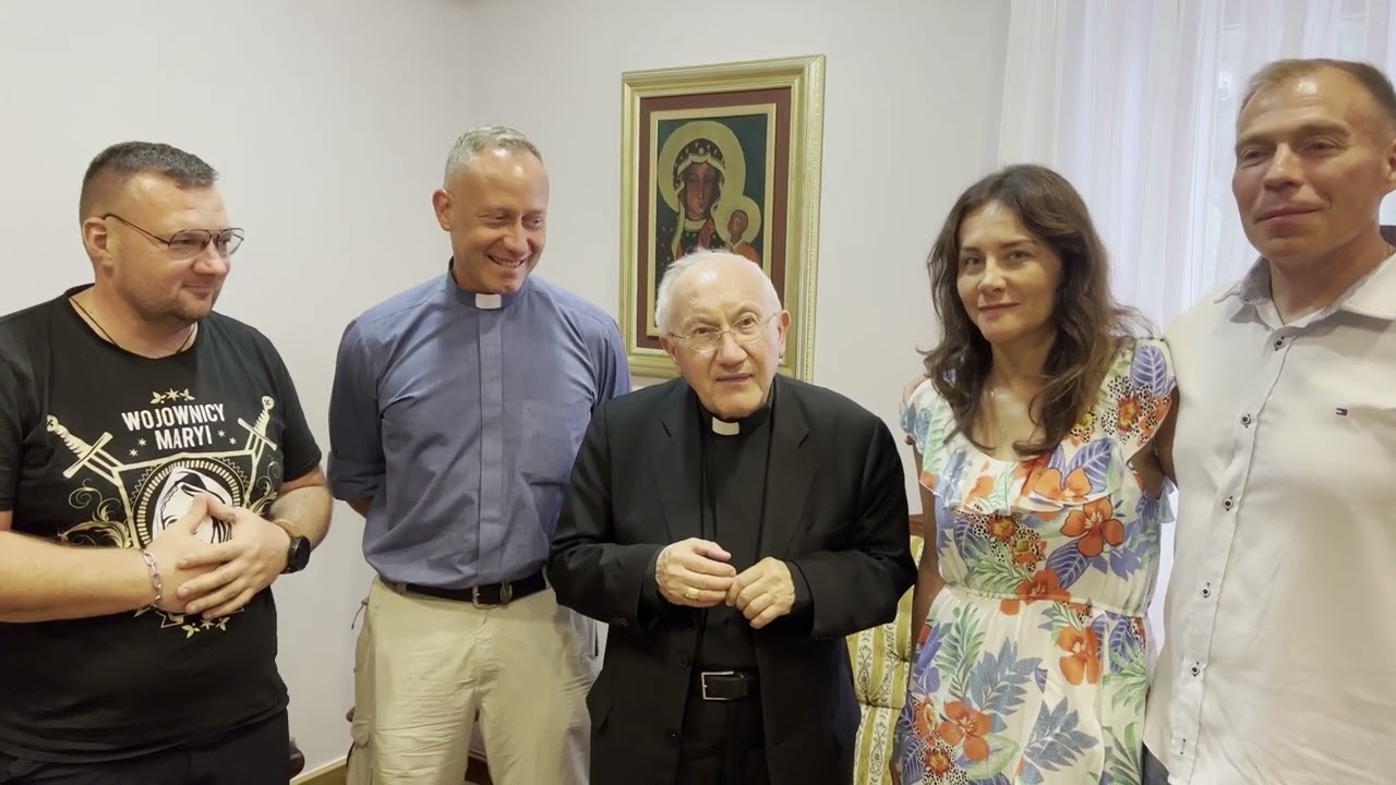 ks. Dominik Chmielewski na spotkaniu z abp Aldo Cavalli - wizytatorem apostolskim w Medjugorie