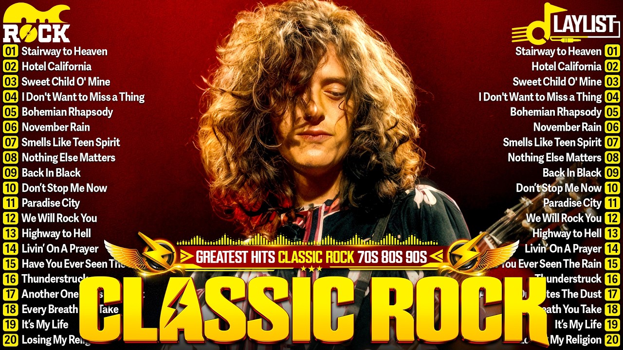Best Classic Rock Songs Of All Time 🔥 Led Zeppelin, Metallica, Queen, AC/DC, Nirvana, U2, Aerosmith