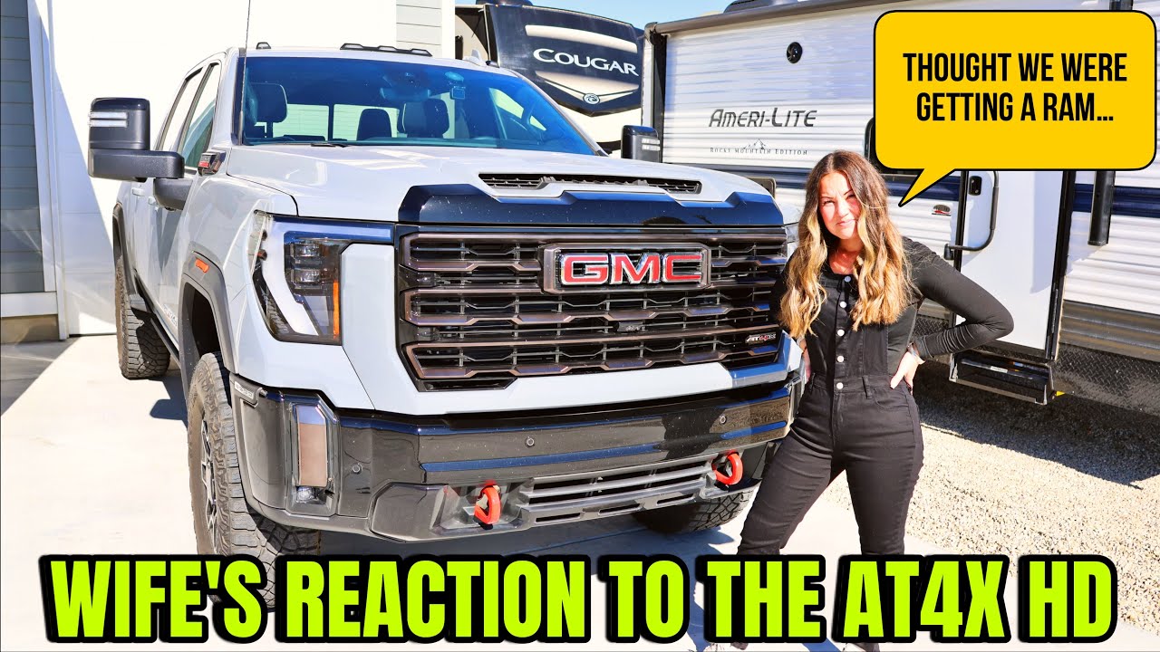 My Wife's Reaction To My $100k 2024 GMC Sierra 2500 AT4X