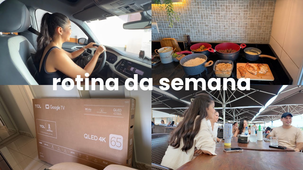 compramos a tv nova, praia com amigos, comidas da semana, livros do momento e conversas sobre a vida