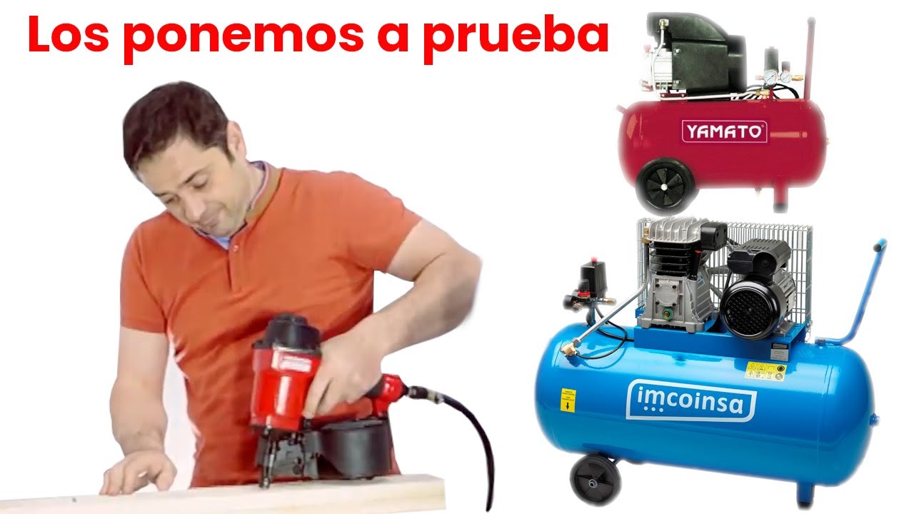Comparación compresor profesional y compresor de bricolaje | Parte 2 |  Los ponemos a prueba
