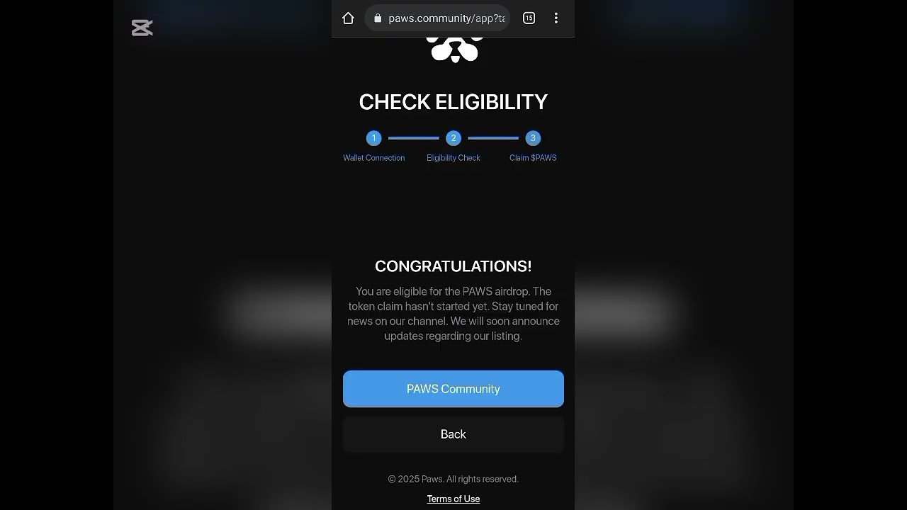 HOW TO CHECK PAWS AIRDROP ELIGIBILITY