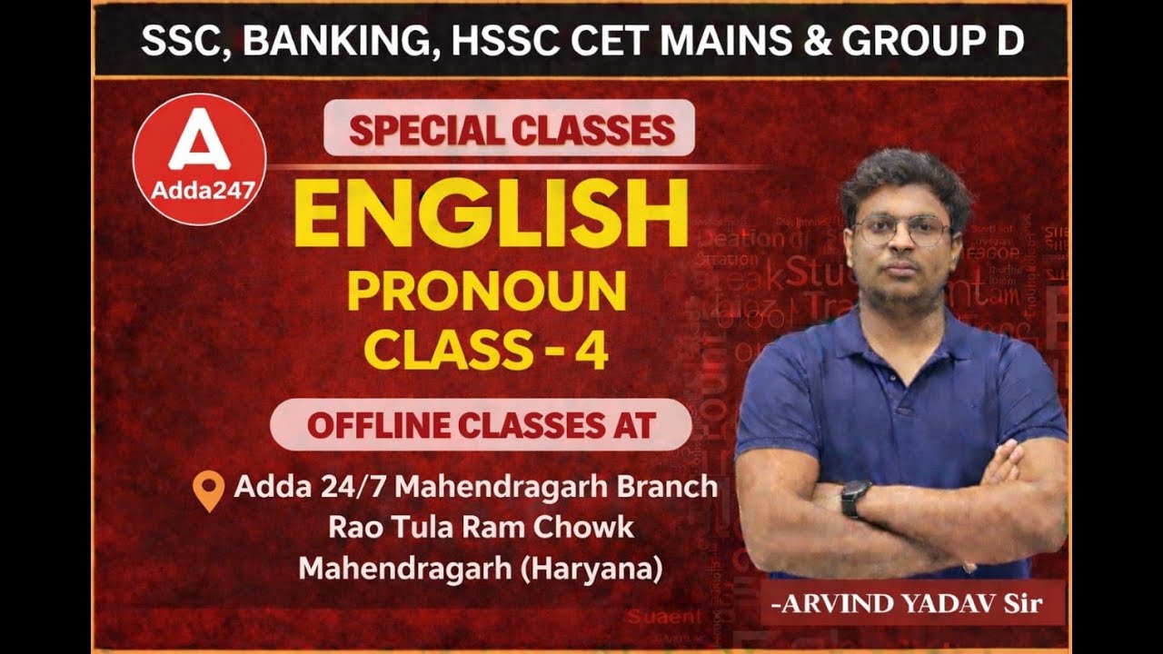 Complete Pronoun Topic || Chapter-wise  Practice Series .4 by Arvind Yadav sir | For #sscexam