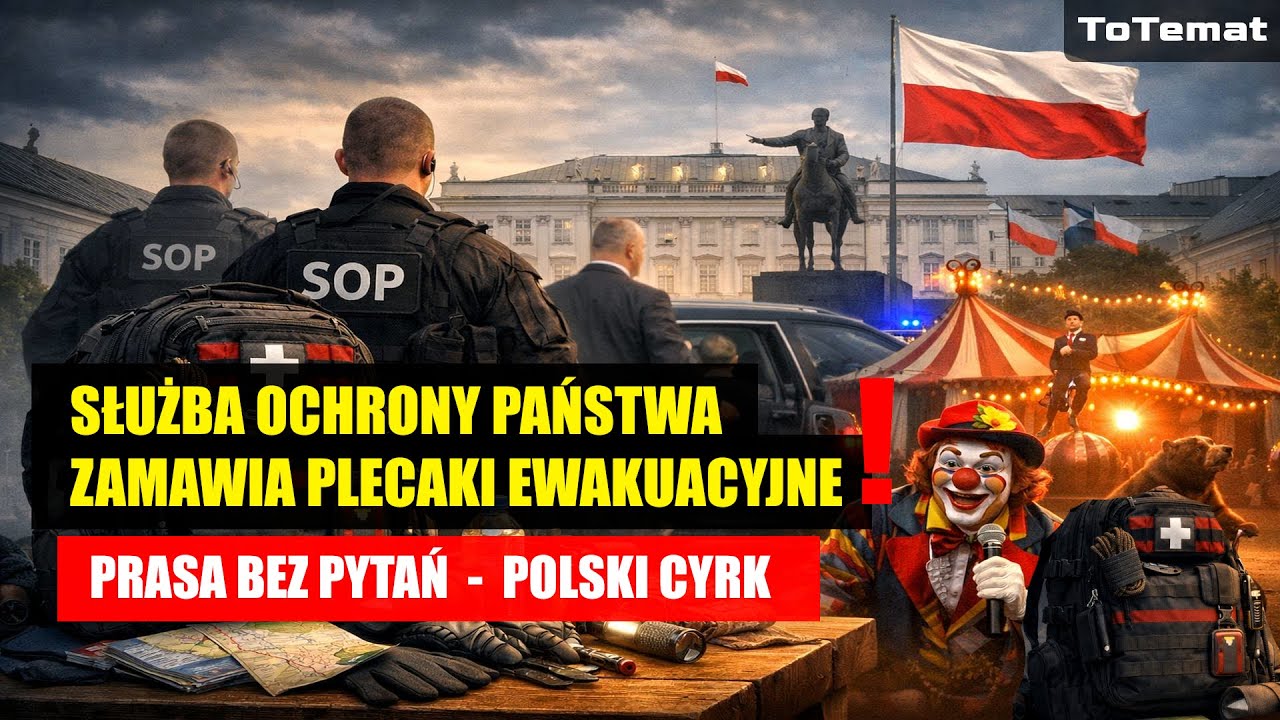 Służba ochrony Państwa zamawia plecaki Ewakuacyjne! | Prasa bez pytań | Polski cyrk