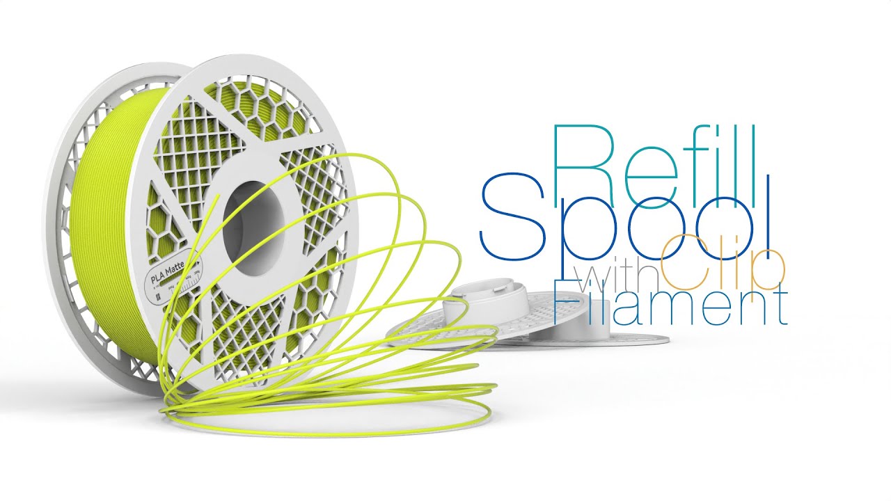 Refill Spool with Filament Clip