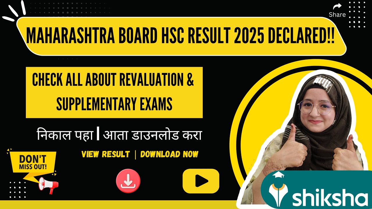 Maharashtra HSC Result 2025 (OUT) - How to Check, Grading System, Revaluation Process