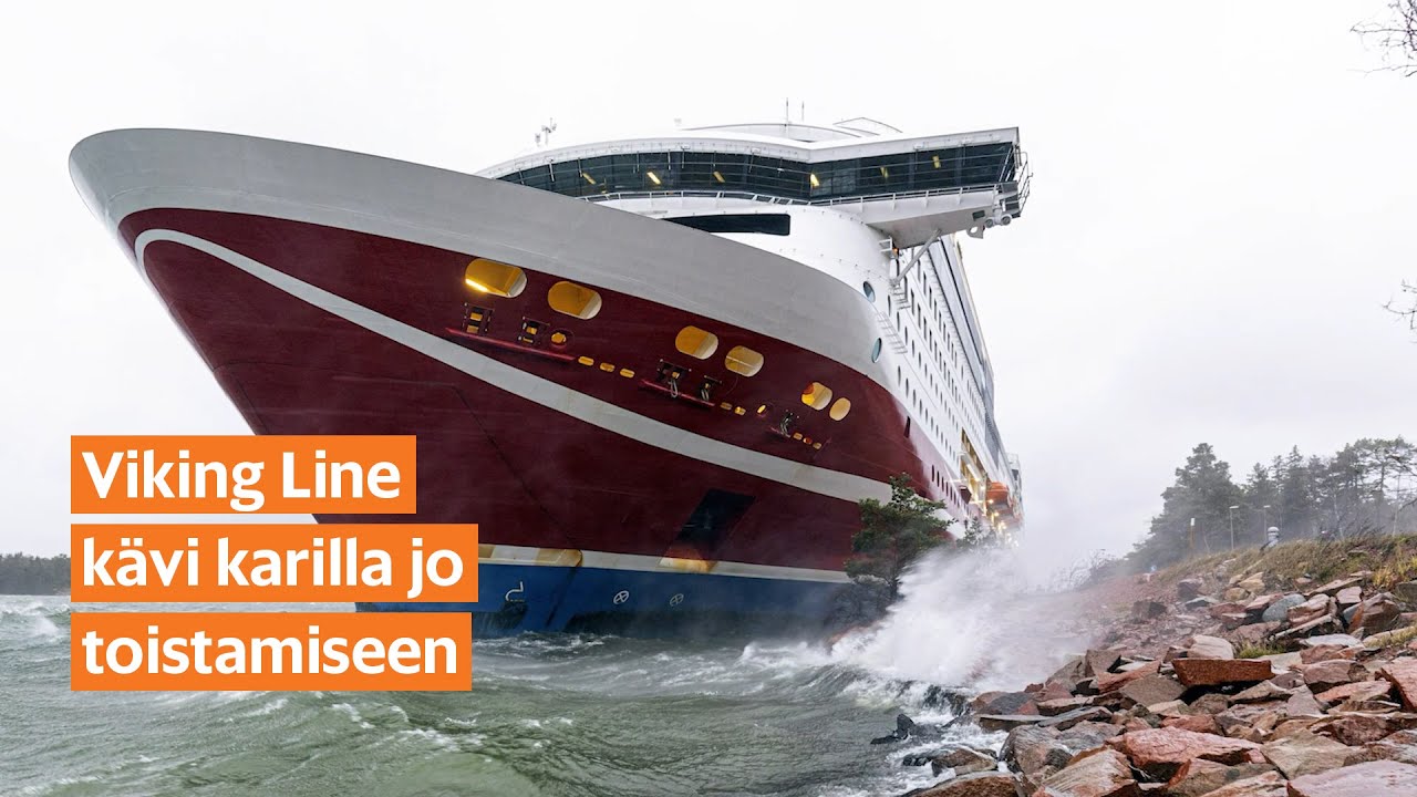 Viking Grace ajautui karille kovassa tuulessa
