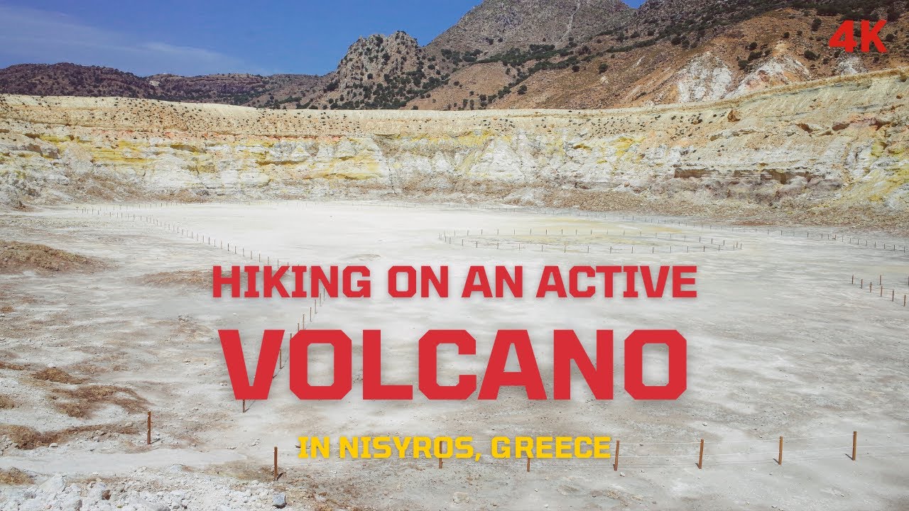 Hiking on an active volcano? | Nisyros, Greece [ 4K ]