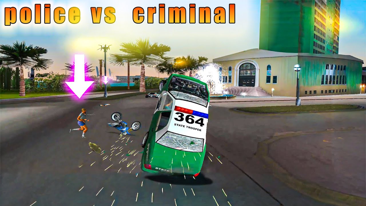 GTA Vice City Police vs Criminal Showdown