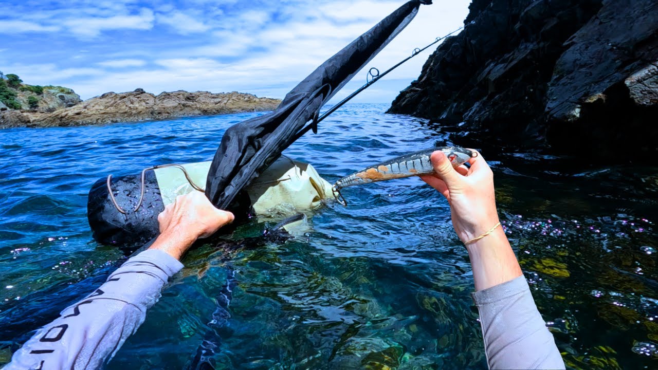 We Swam to a Secret Ledge to Catch Fish