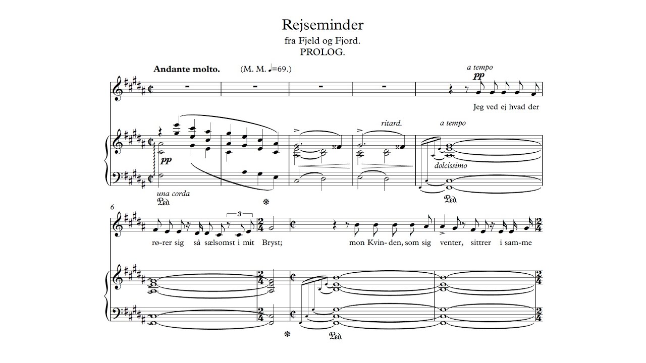Edvard Grieg - 6 Reminiscences from Mountain and Fjord, op. 44 [With score]