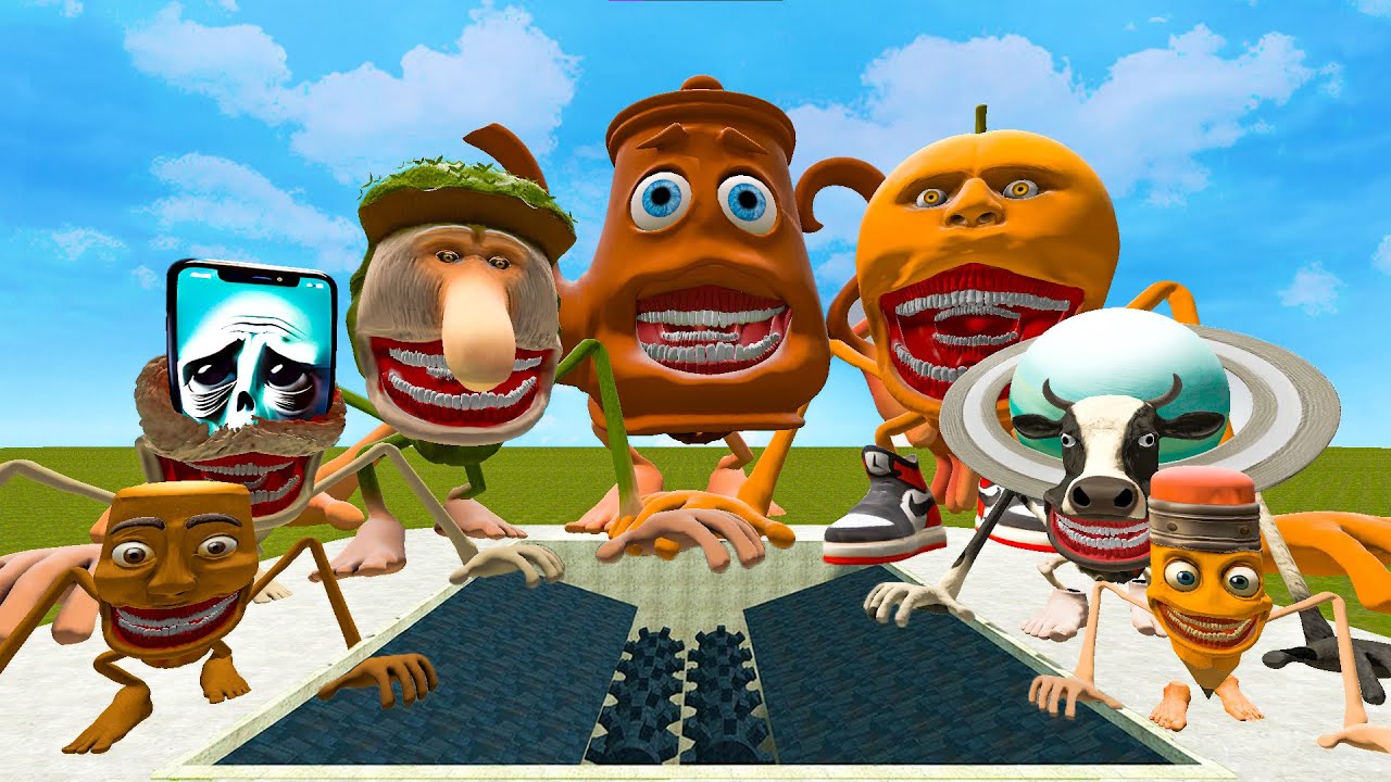 BIG HOLE SHREDDER NEW ALL SHIN ITALIAN AI BRAINROT MEME TAPES SPARTAN KICKING in Garry's Mod!