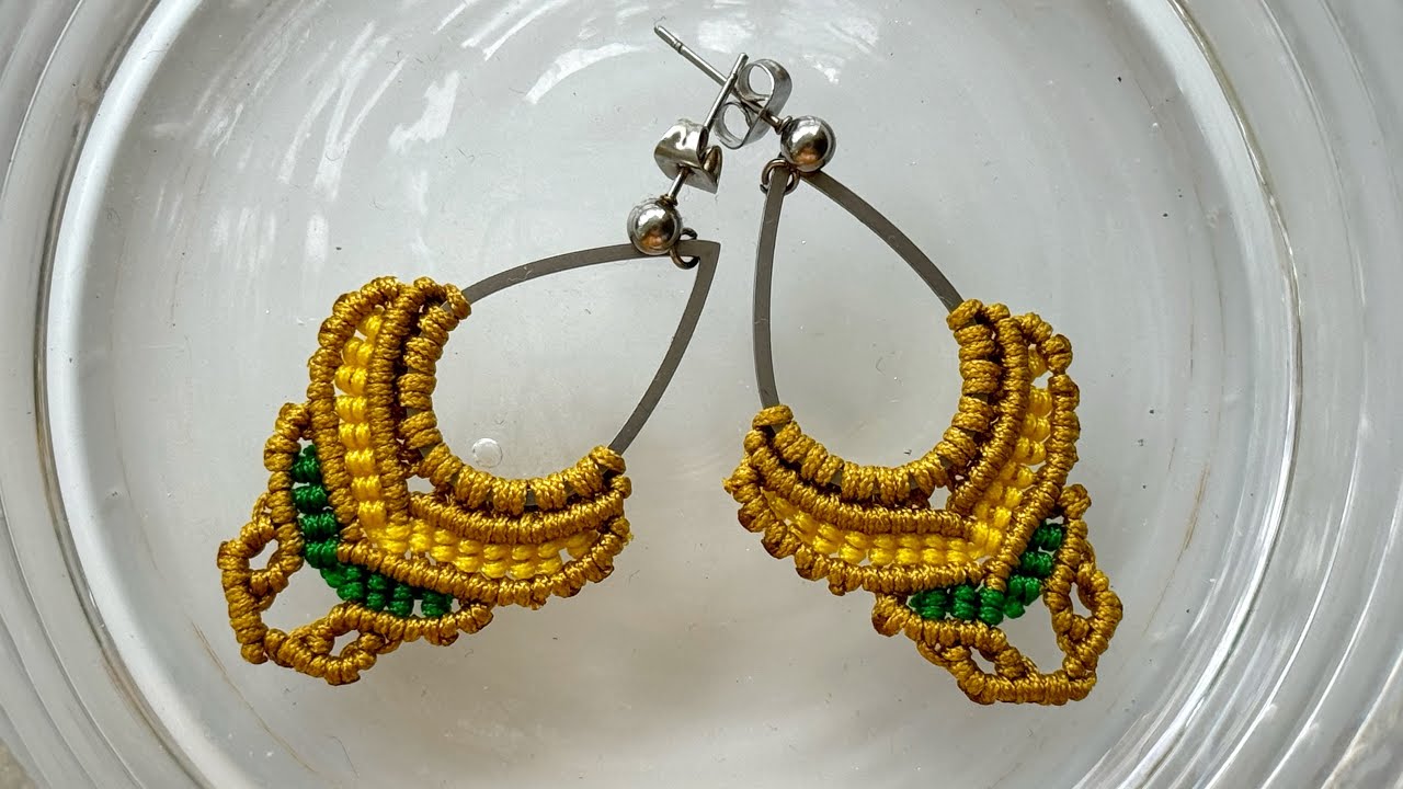 DIY Macrame Earrings | Boho Style Earrings | Easy tutorial #macrame #tutorial