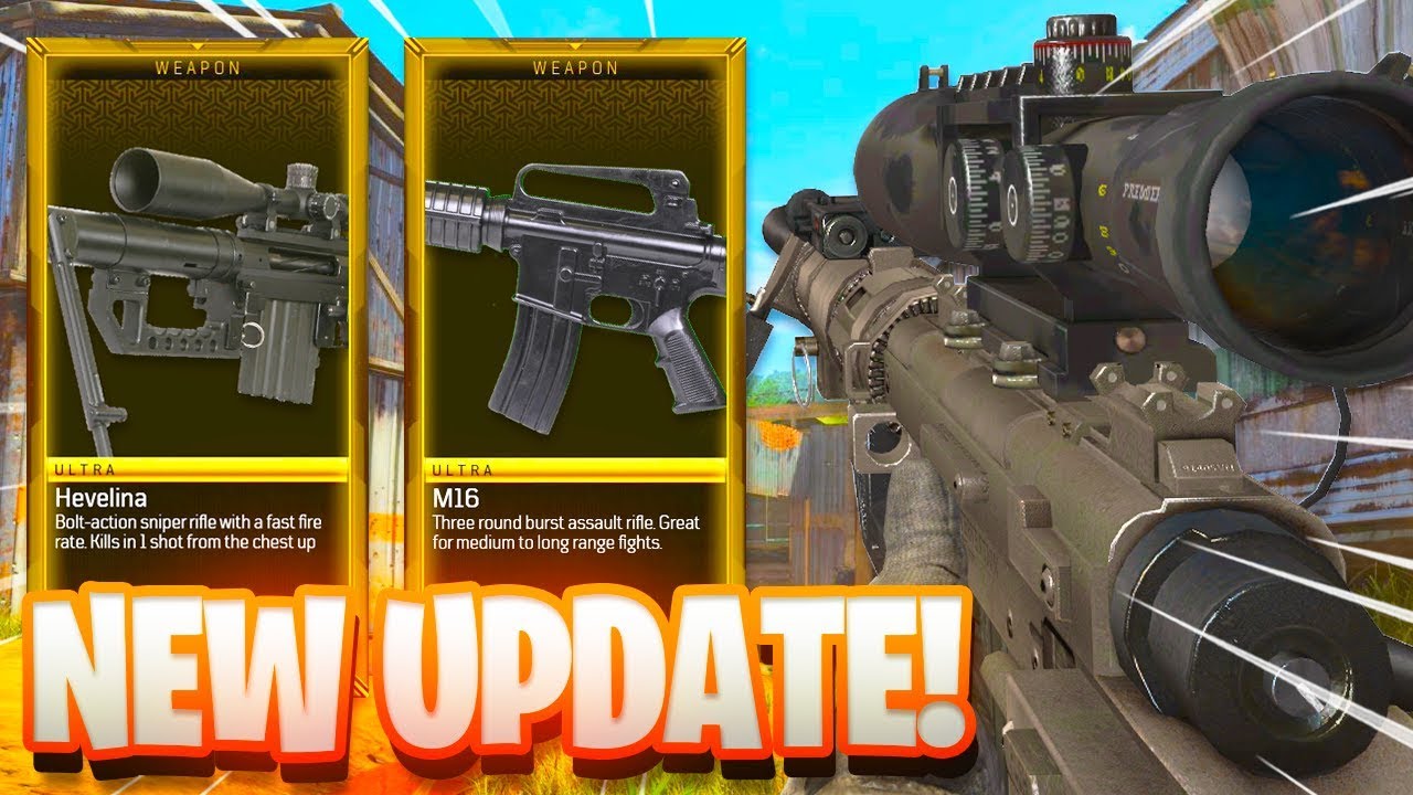 NEW HAVELINA SNIPER, M16, + FULL STOP MELEE DLC WEAPONS! (1.22 Update) - COD BO4