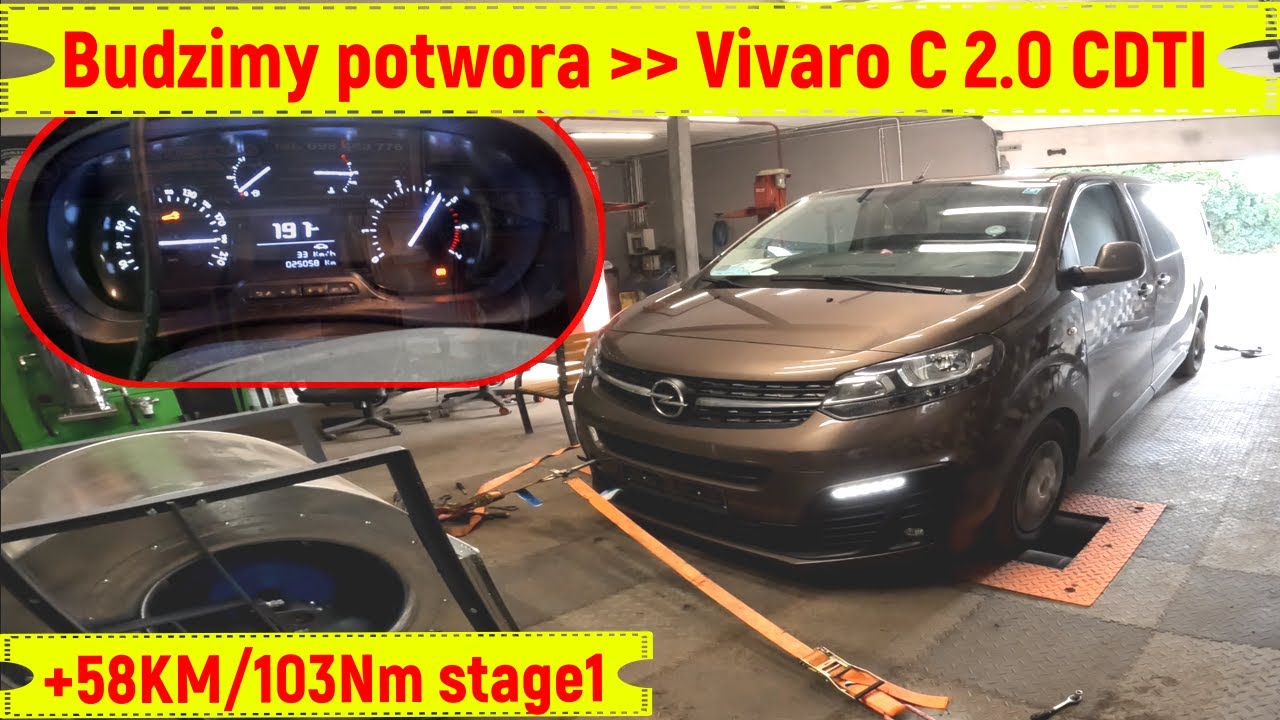 Chiptuning Opel Vivaro C 2.0 CDTI 122KM stage1 // Proace Expert Jumpy