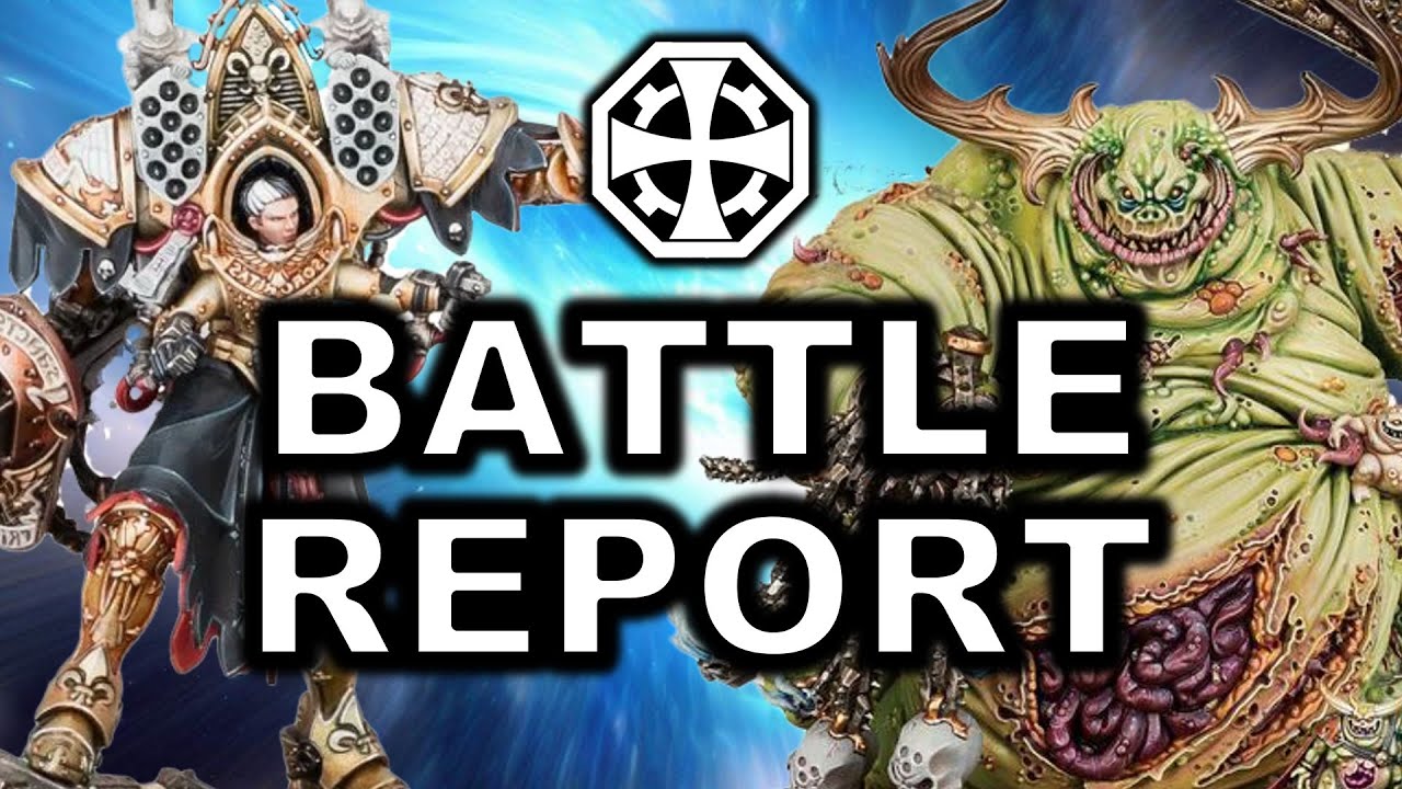 Adepta Sororitas Vs Chaos Demons : Warhammer 40k Battle report 10th edition