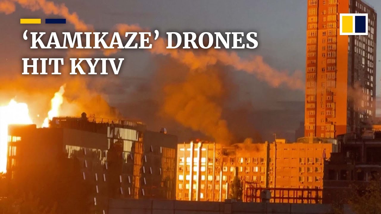 Suicide &lsquo;kamikaze&rsquo; drones strike Kyiv in Russian attack