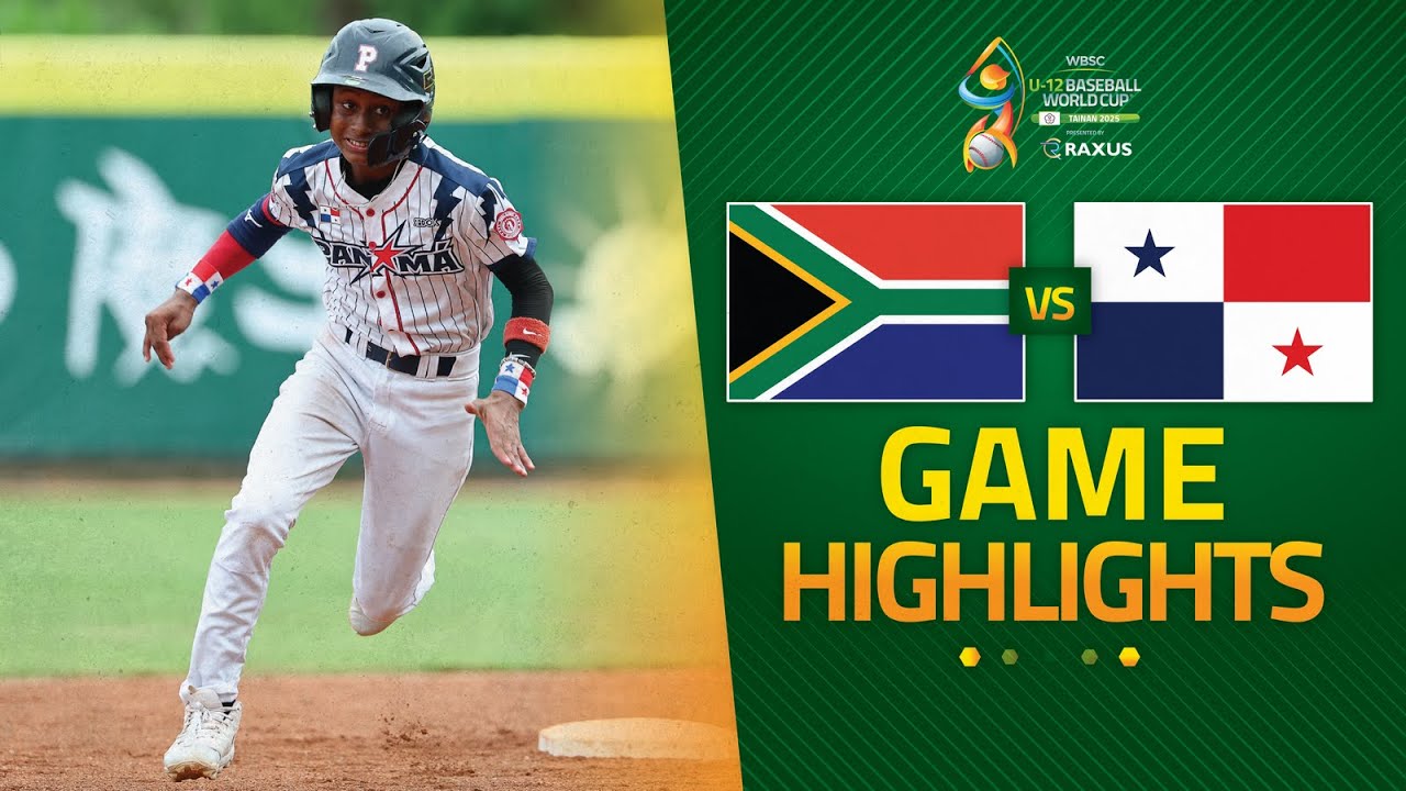 HIGHLIGHTS | 🇿🇦 South Africa 🆚 🇵🇦 Panama | WBSC U-12 Baseball World Cup 2025