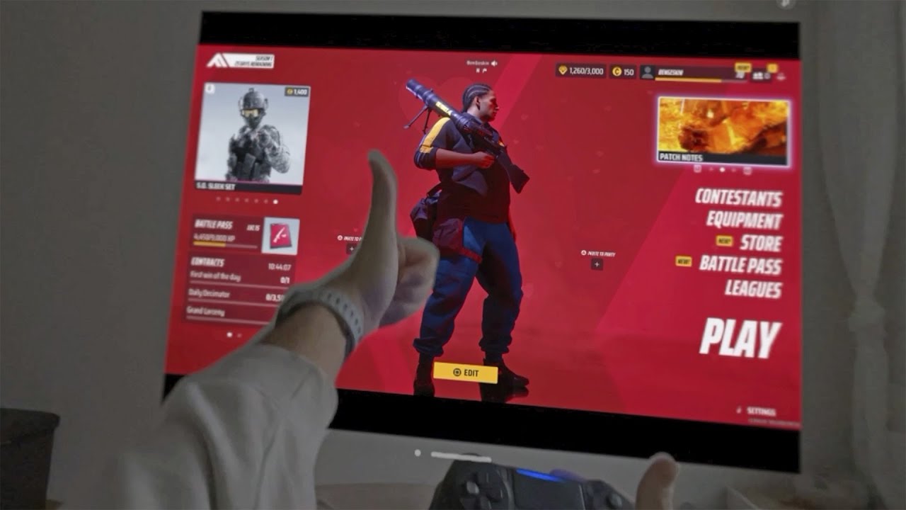 PS5 Gaming on Apple Vision Pro ᯅ 🎮