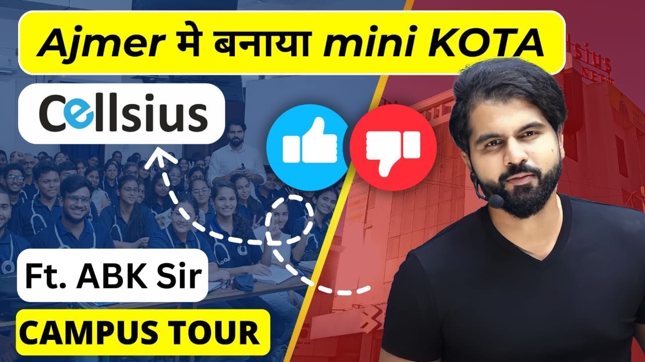 Cellsius Institute & NEET KAKA JEE Office Campus Tour | Ajmer me banaya mini Kota for JEE & NEET||
