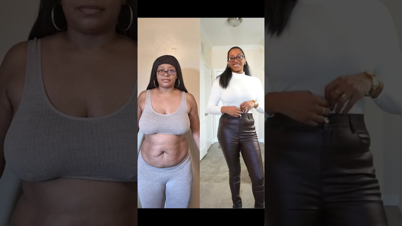 My 60lb GLP‑1 Weight Loss Transformation: Before & After in 50 Seconds 