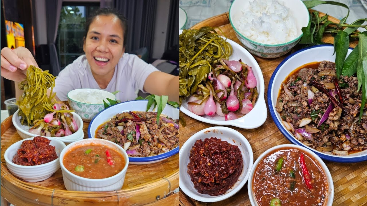 Dinuguang dinakdakan. Thai food