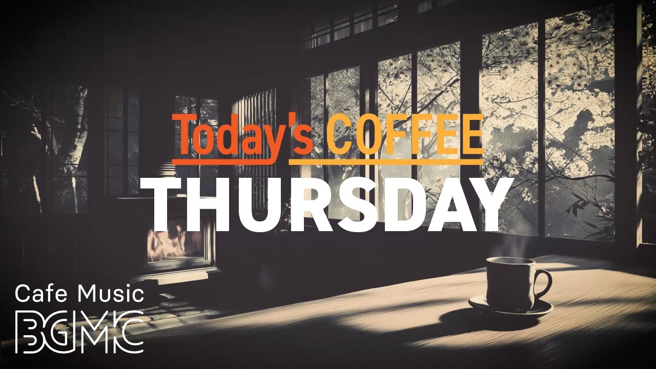 THURSDAY COFFEE: Peaceful Sunlit Caf&eacute; Jazz ☕ Relaxing Piano for Study & Deep Focus