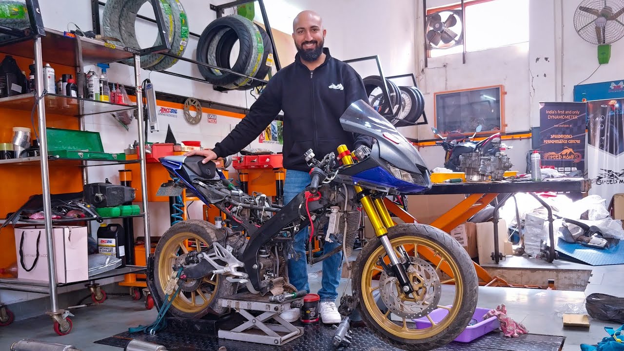 How I'm Building A 183cc, 25 BHP Yamaha R15 V3 With Upside Down Forks (USD Forks) In India