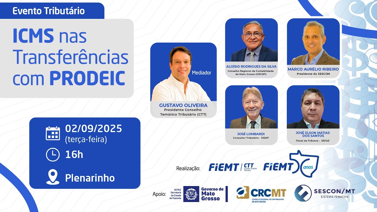 Evento Tributário - ICMS nas Transferências com PRODEIC