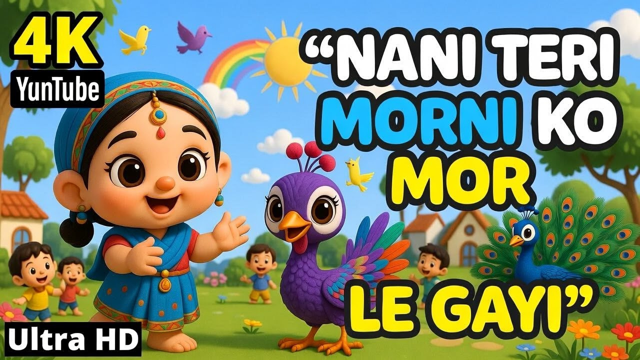 Nani Teri Morni | नानी तेरी मोरनी | Nani Teri Morni Ko Mor Le Gayi | Hindi Poem | Nursery Rhymes