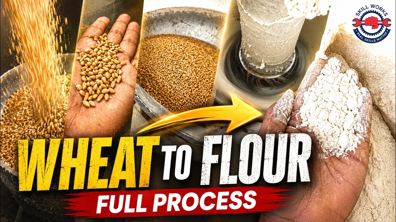 How Wheat Is Turned Into Flour | Complete Flour Mill Process