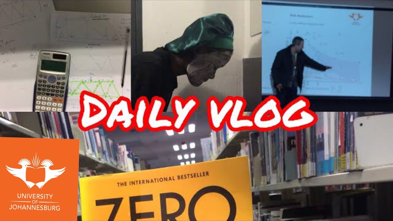 Life of engineering student, library, attending class|University of Johannesburg
