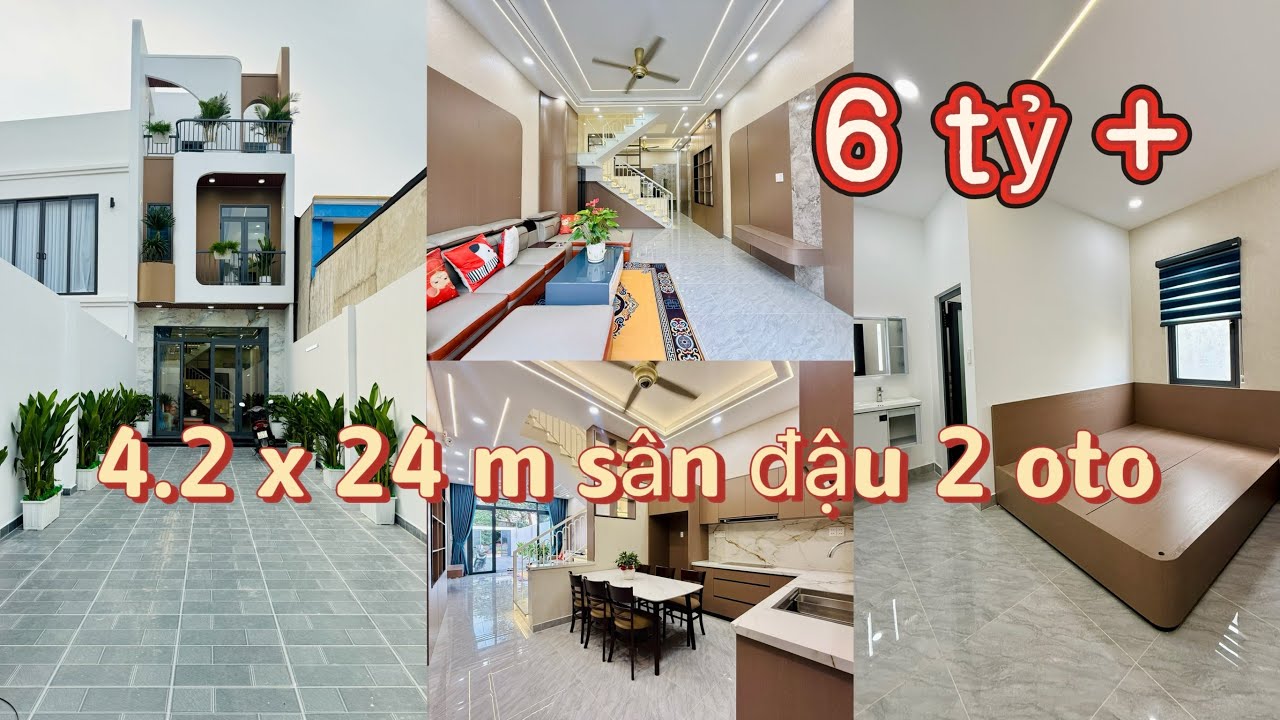 Sân đậu 2 chiếc oto dài rộng chỉ hơn 6 tỷ #nhadepq12 #nhadepgovap 
