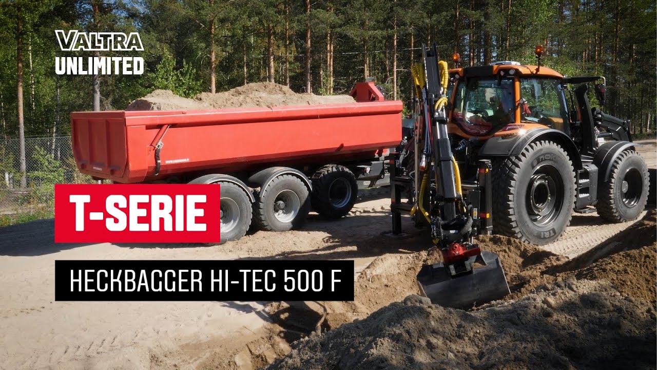 Valtra T254 Versu mit Heckbagger Hi-Tec 500F | Valtra Unlimited