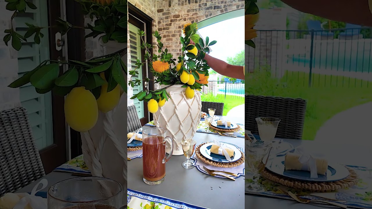 Timeless Tuscan Tablescape with Sunflowers & Ceramics
