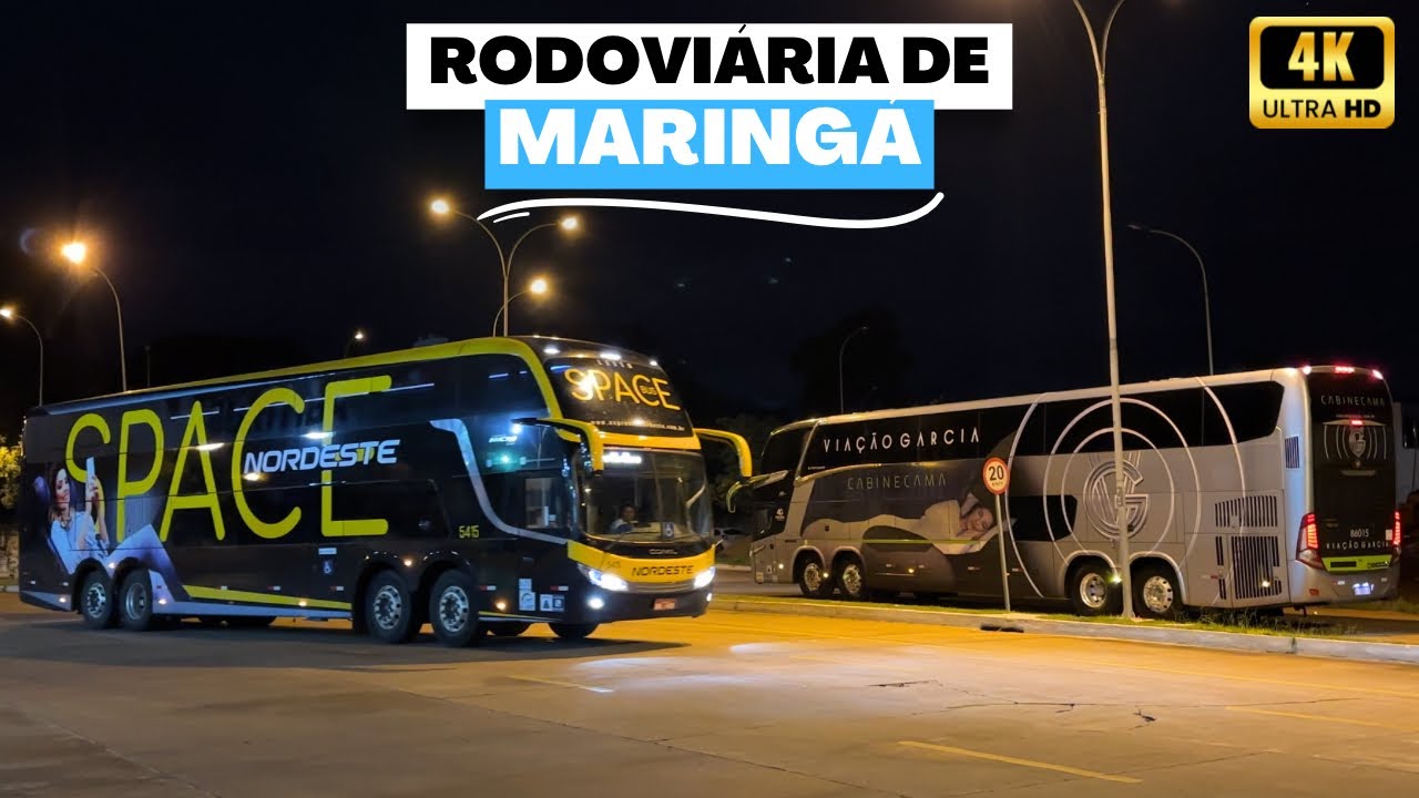 Movimentação de ônibus na Rodoviária de Maringá #8 | Viação Garcia, Expresso Nordeste e outras.