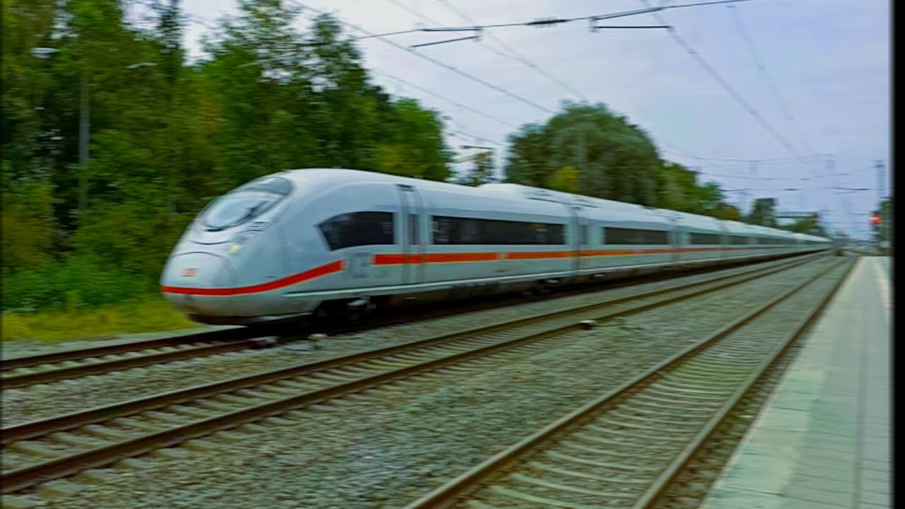 🚄 DB ICE 3 SIEMENS VELARO D at LOCHHAUSEN (Munich)