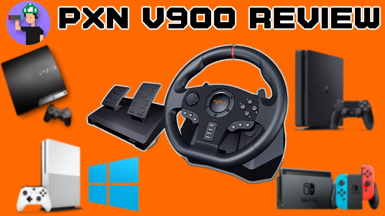 Обзор игрового гоночного руля PXN V900