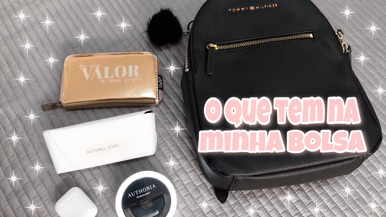 O QUEM TEM NA MINHA BOLSA (bolsa do dia a dia) 😝