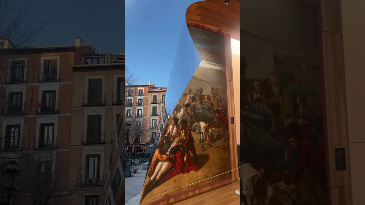 La Plaza del Dos de Mayo y La Antigua Casa Crespo. Barrio de Malasaña. 🇪🇸
