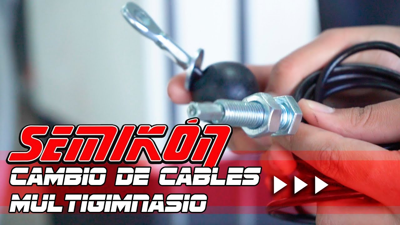 Cambio de cables multi gym | servicio técnico | semikon